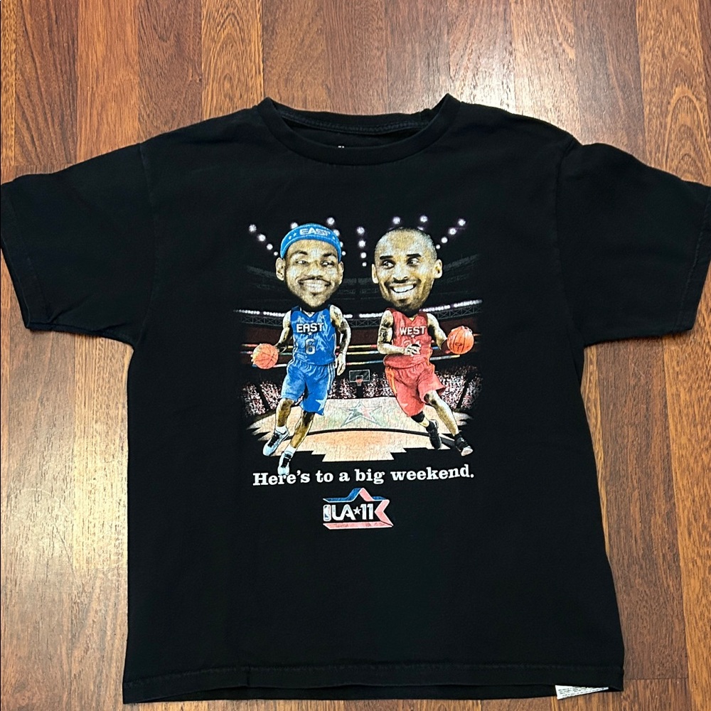 Kobe Bryant LeBron James NBA All Star 2011 Exclusive Collection Youth Size Large